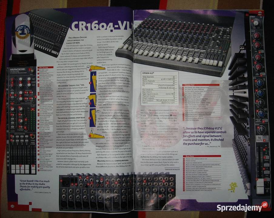 MACKIE Spring 1998 Analog Products and Kępice