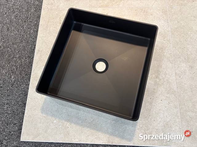 Umywalka stalowa Nowość czarna 36x36 nablatowa Zakopane