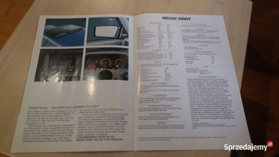 Nissan Sunny prospekt 1984