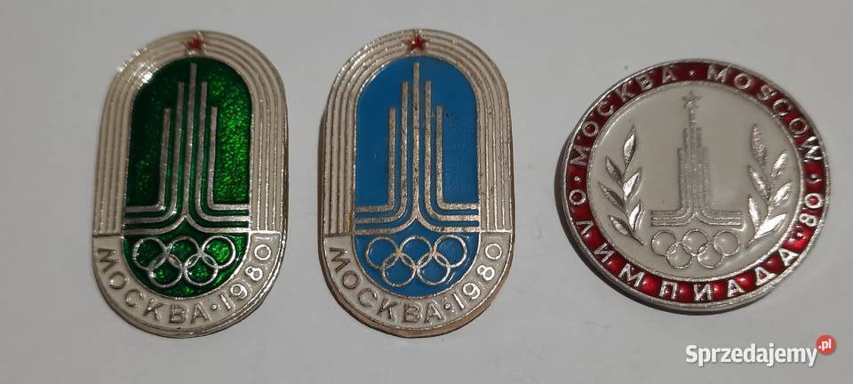 odznaki 3 Olimpiada Moskwa 1980 Rosja ZSRR 4 Warszawa