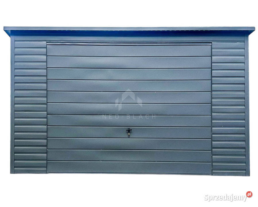 Garaż Blaszany 4x6m Brama Uchylna Drzwi Okno Gryfice