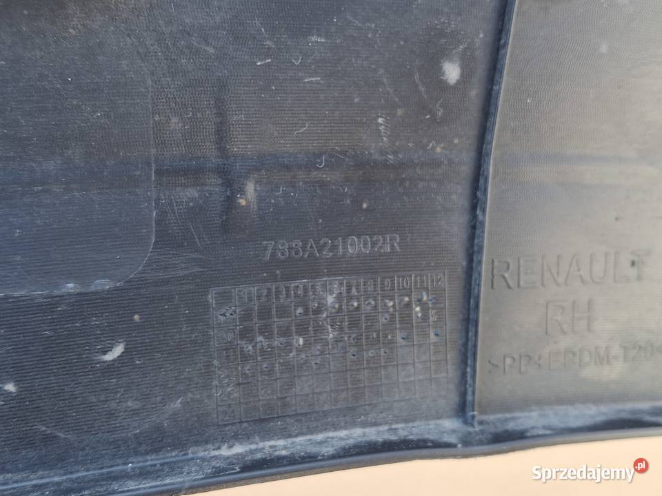DACIA SPRING LISTWA NAKŁADKA BŁOTNIKA PRAWY TYŁ Bieleń