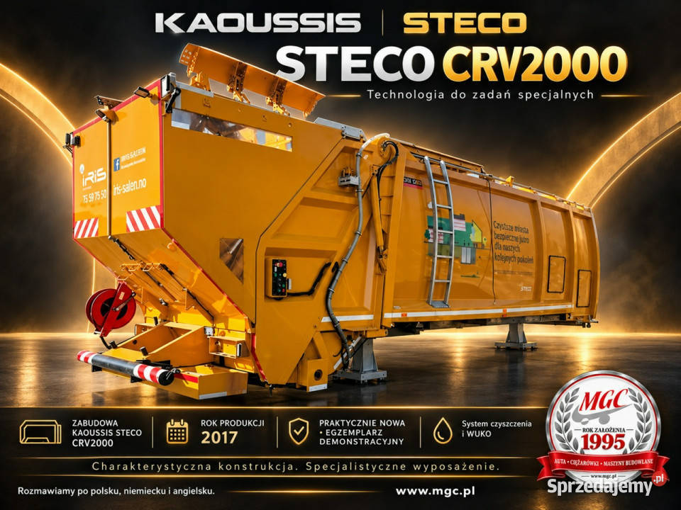 śmieciarki inny KAOUSSIS CRV2000 Steco KAOUSSIS Rok produkcji 2017 Śmieciarki Łaziska Górne