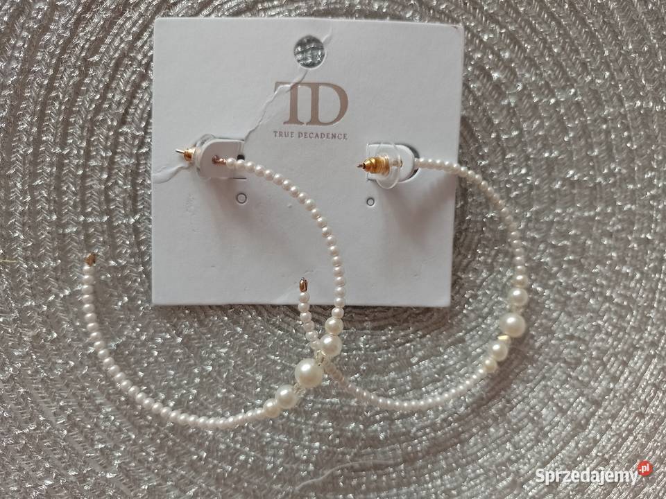 Perłowe Kolczyki z Londynu ekskluzywne koła małopolskie sprzedam