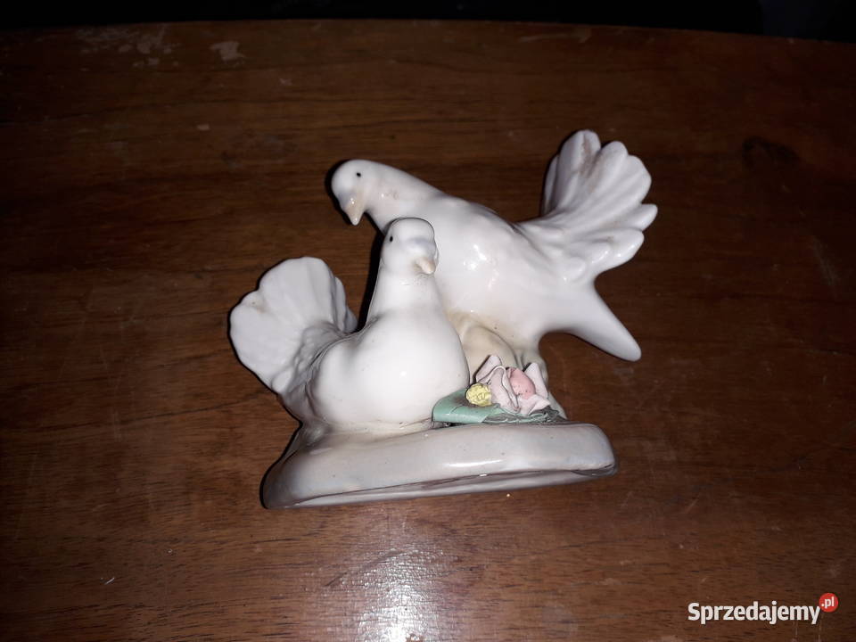 Gołąbki porcelanowa figurka MRequena Spain Warszawa