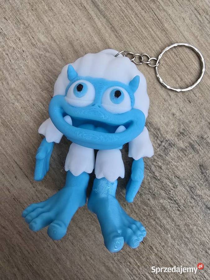 Wesoły Brelok Yeti 3d Druk3d Keychain fidget Galanteria i dodatki lubelskie Chełm