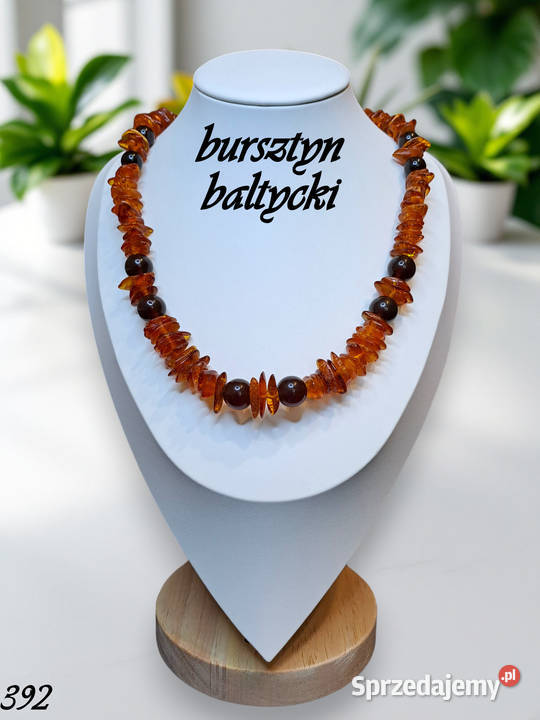 Korale bursztyn bałtycki sieczka koniakowa kulki Warszawa