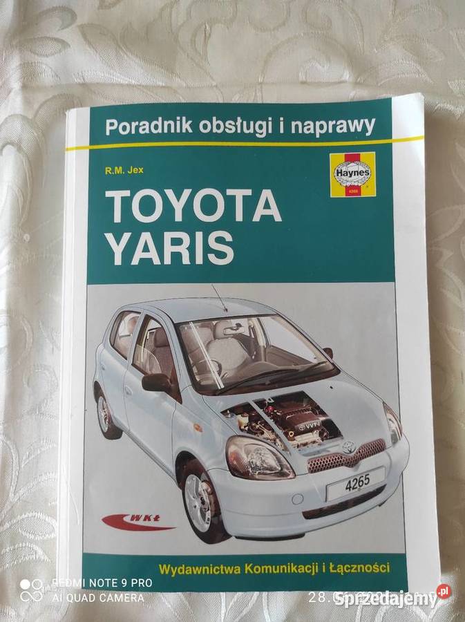 Naprawa toyota Yaris książka Elbląg