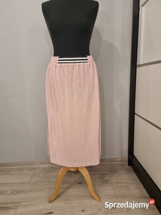Różowa plisowana spódnica Kaffe XL Kraków