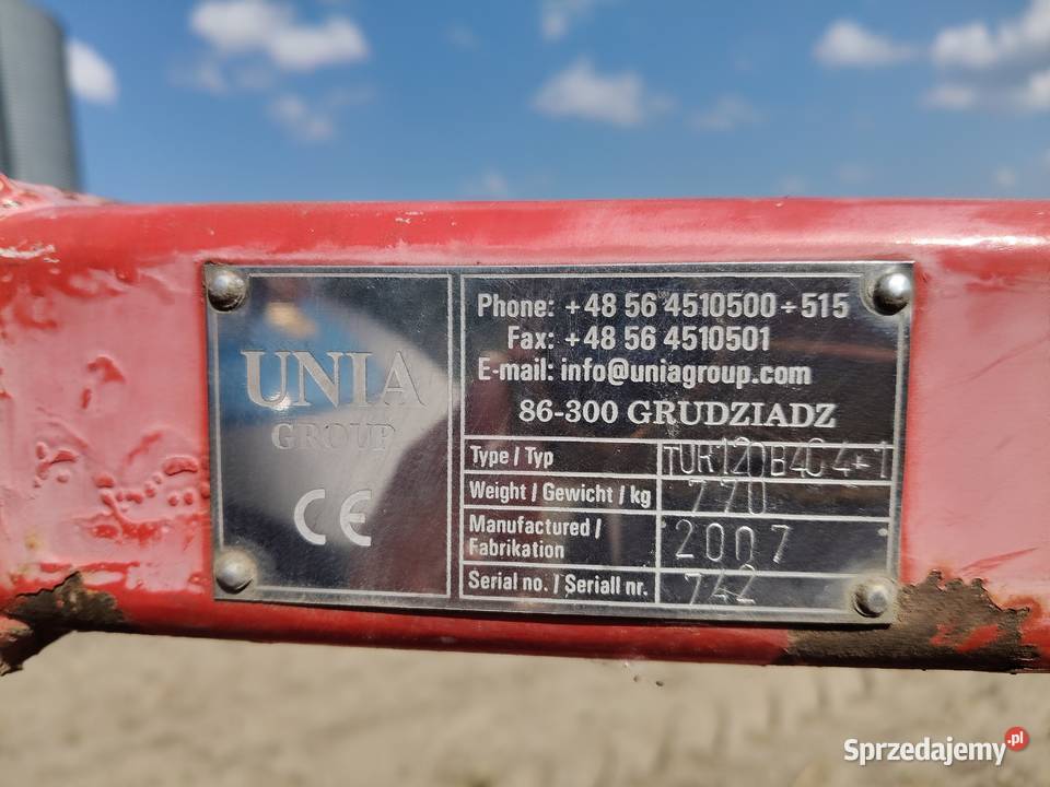 Pług Unia Tur 41 5 skibowy