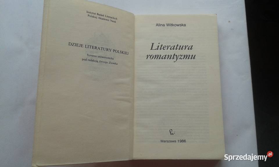 Alina Witkowska Mickiewicz Słowo I Czyn Literatura romantyzmu - Alina Witkowska Gdynia - Sprzedajemy.pl