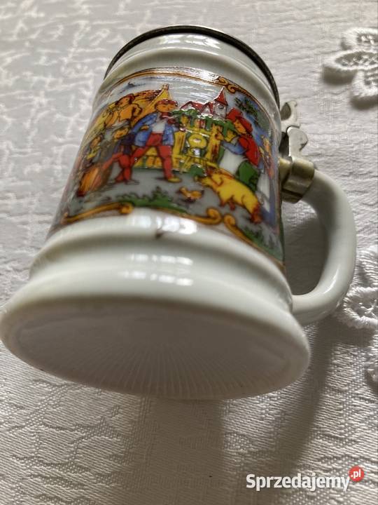 Dekoracyjny Kufel Mini Vintage Ceramiczny