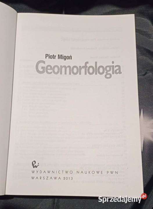Geomorfologia Piotr Migoń wielkopolskie Poznań