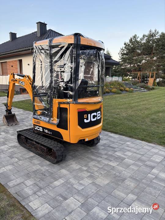 Minikoparka JCB 16c1 Gąsiennice Głogowo