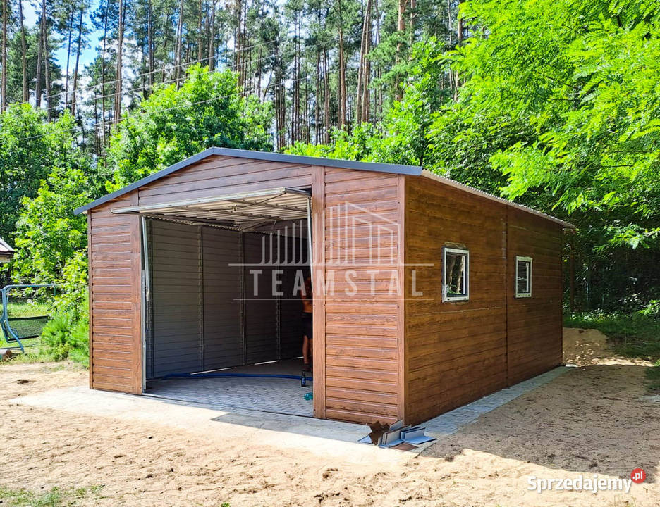 GARAŻ BLASZANY 3m x 6m poziom dwuspad TS493 Koszalin