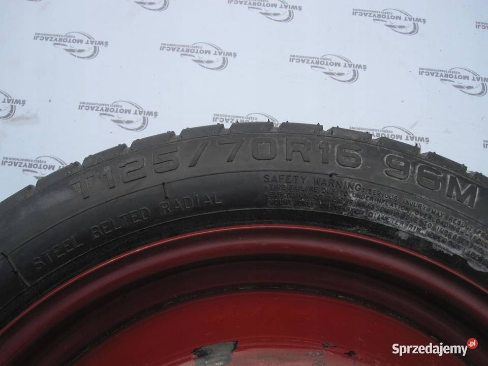 RENAULT CLIO CAPTUR koło dojazdowe 1257016 96M Motoryzacja