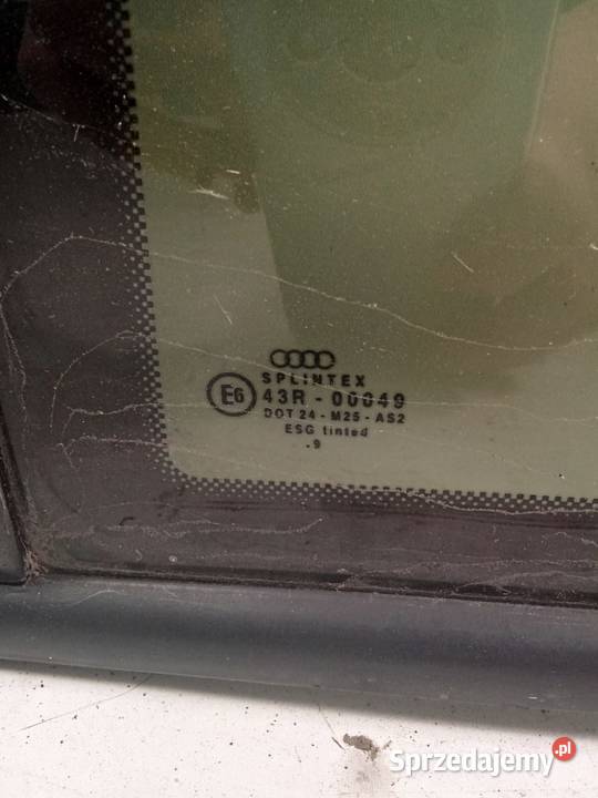 Szyba Boczna Lewa Tylna Audi A3 96 Oryginał Boczne (drzwi) Bralin