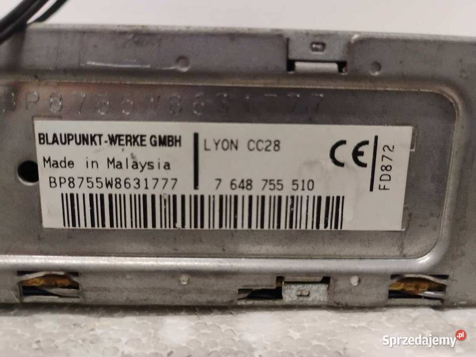 RADIO CITROEN C1 7648755510 osobowe Sprzęt audio fabryczny