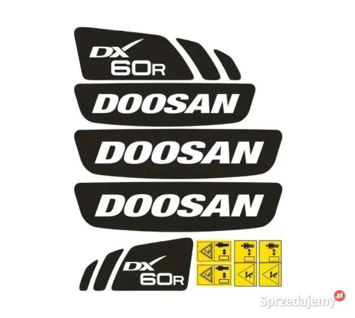 Naklejki oklejenie naklejka DOOSAN DX60R sprzedam