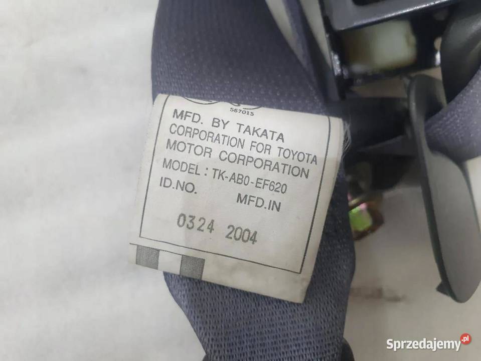 PAS BEZPIECZEŃSTWA PRAWY TYŁ LAND CRUISER 120 wielkopolskie