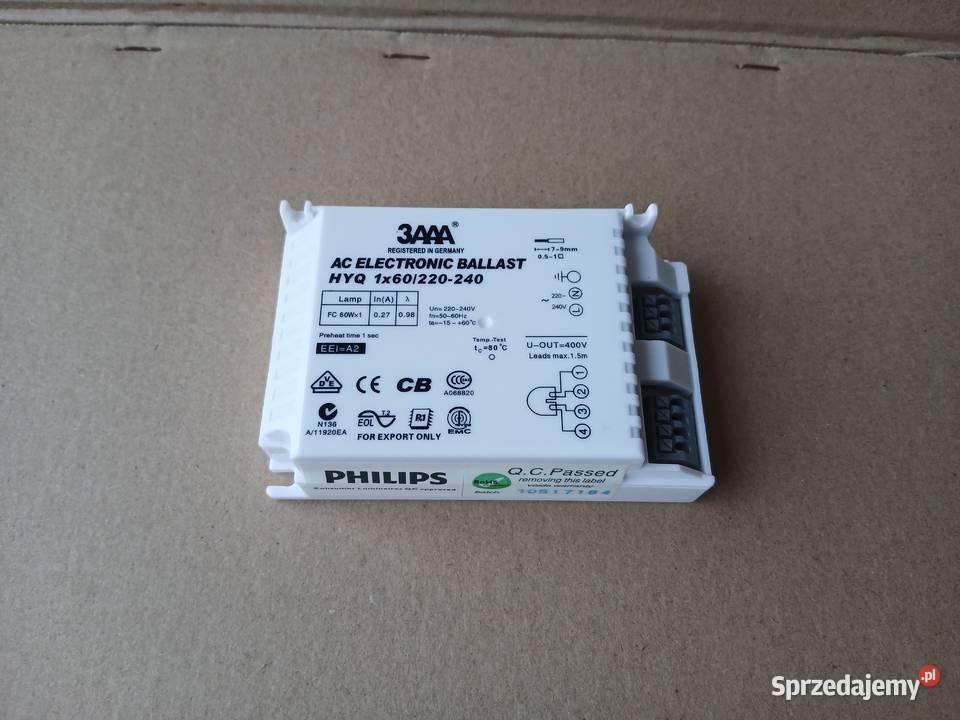 Statecznik Zasilacz do Świetlówki Kołowej 3AAA Warszawa