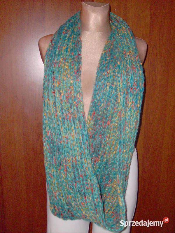 Szal dzianina okazja komin Knyszyn