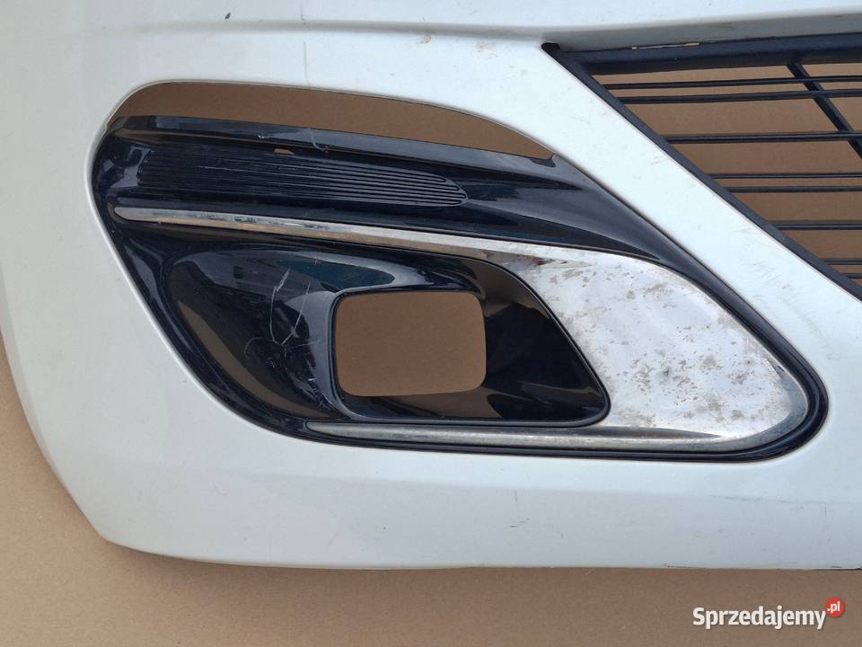 PEUGEOT 308 II ZDERZAK PRZÓD ABSORBER KRATKA Bieleń