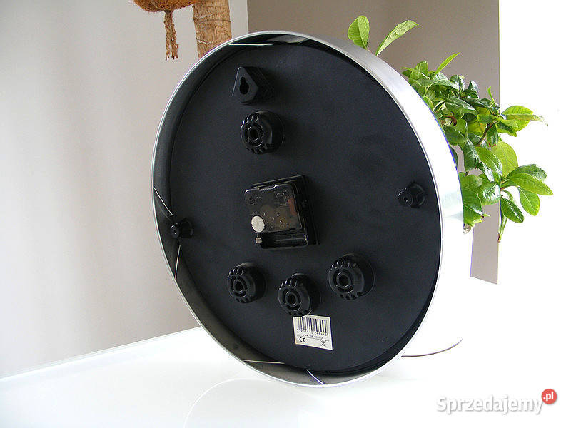 Zegar naścienny biały stan idealny stal Łódź