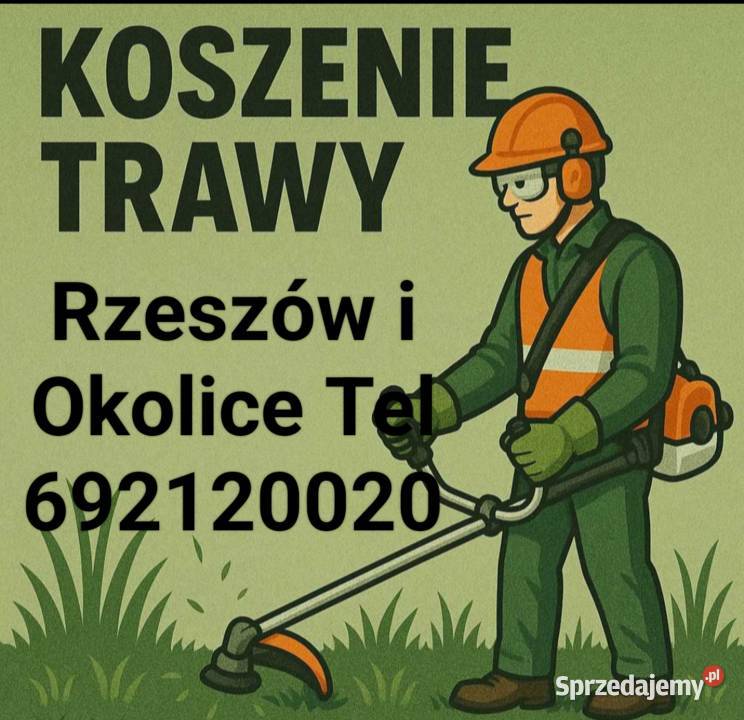 Koszenie traw działki przyćinka drzew wyćinka Rzeszów