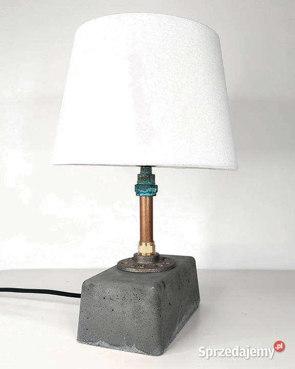 lampka beton abażur loft Warszawa
