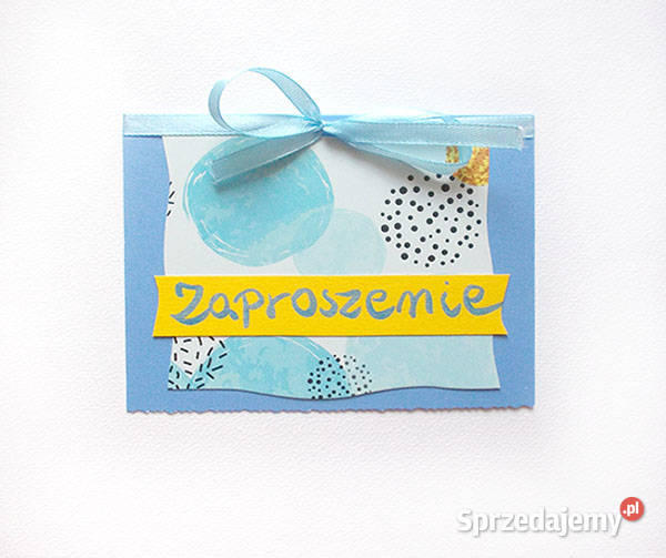 niebieskie zaproszenia puste zaproszeniafajne Olsztyn