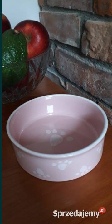 Miska ceramiczna dla psa pudrowy róż Wersja Limitowana