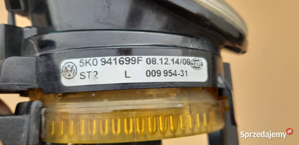 VW GOLF VI TIGUAN TOURAN HALOGEN PRZECIWMGIELNY Bieleń