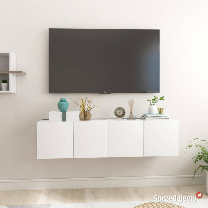 Szafki wiszące pod TV 2 białe 60x30x30 WM804509 mazowieckie Warszawa sprzedam