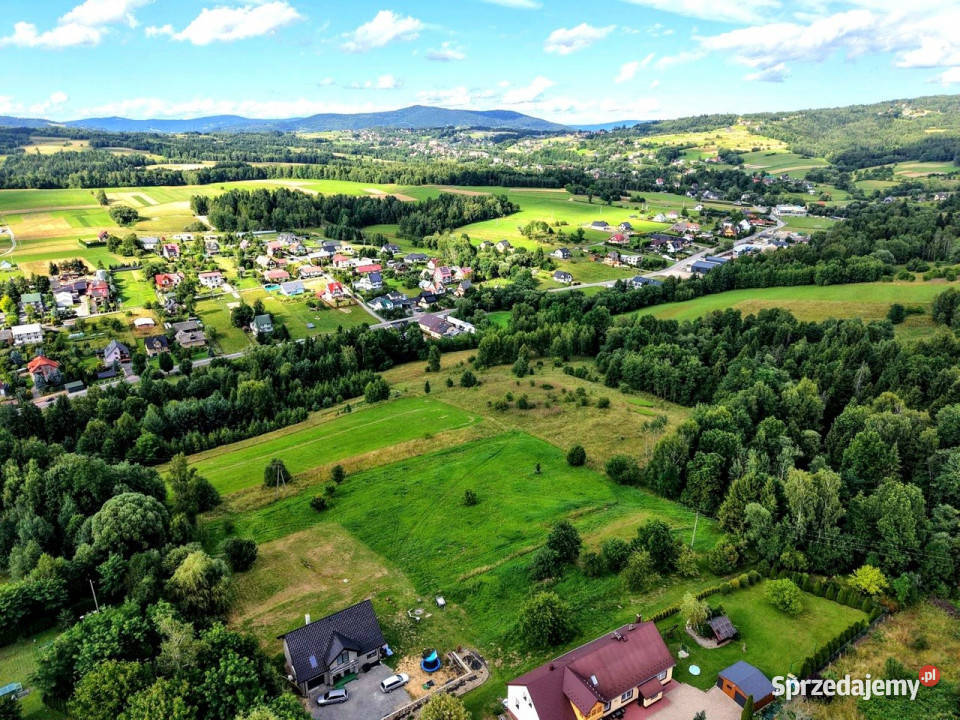 Działka widokowa Jordanów polna