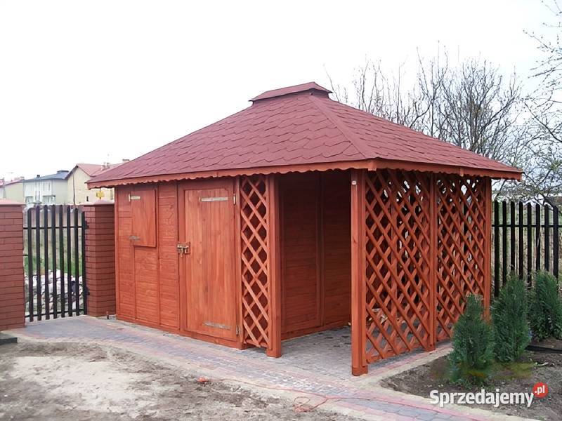 Drewutnia Mroczek 3x45m 4spadowy domek śląskie Parzymiechy