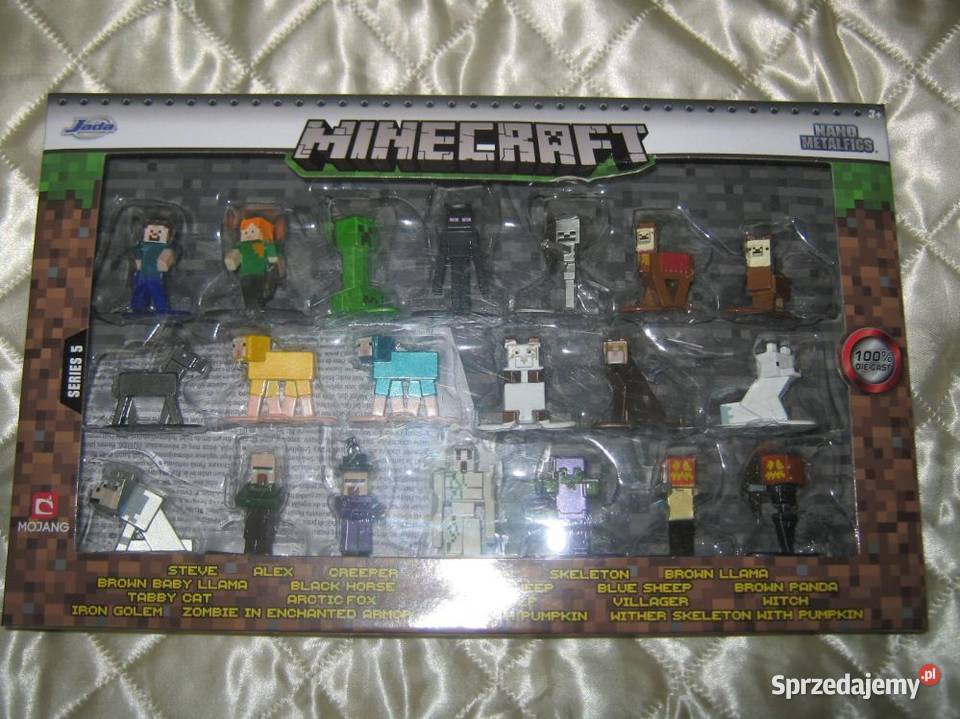 Minecraft Metalowe Figurki 20 sztuk Nowe Baranowo