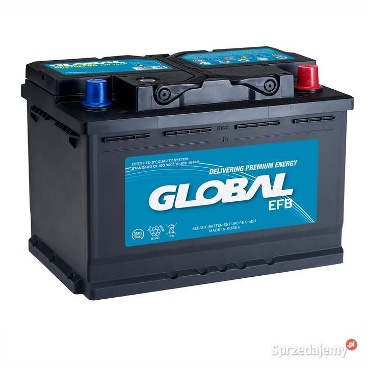 Akumulator Global EFB STARTSTOP 70Ah 680A łódzkie Piotrków Trybunalski