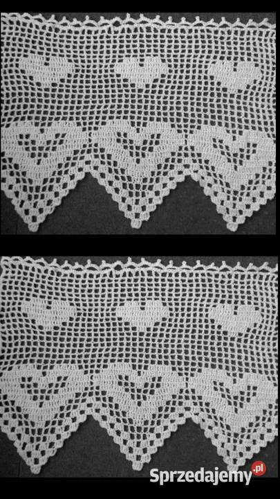 SERDUSZKA Ozdoba szydełkowa 2 sztuki każda ok54 śląskie Katowice