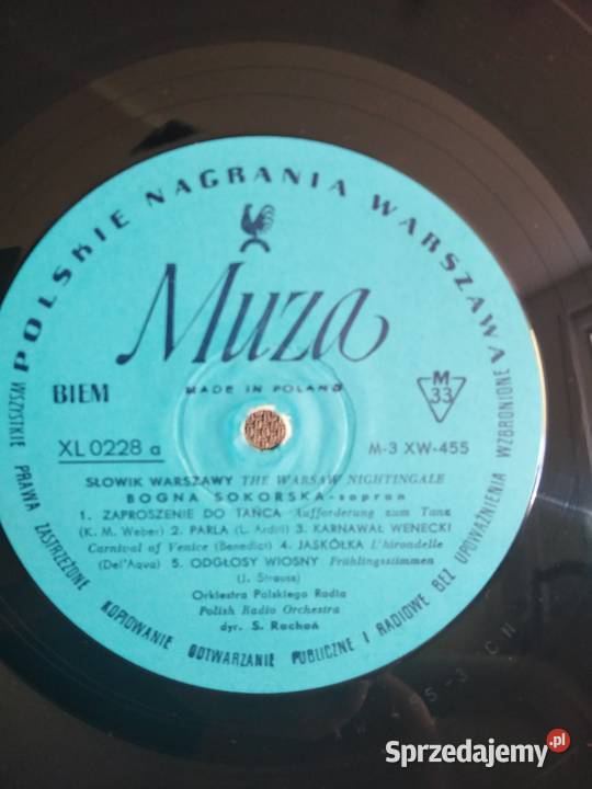 Płyta Winylowa Bogna Sokorska Słowik Warszawy 1 płyta dolnośląskie Wałbrzych