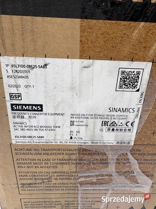 Siemens 6SL31000BE255AB0 Active Interface Module Warszawa