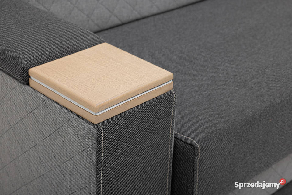 Narożnik Tapicerowany Dwukolorowy Szary DAVOS podkarpackie Rzeszów