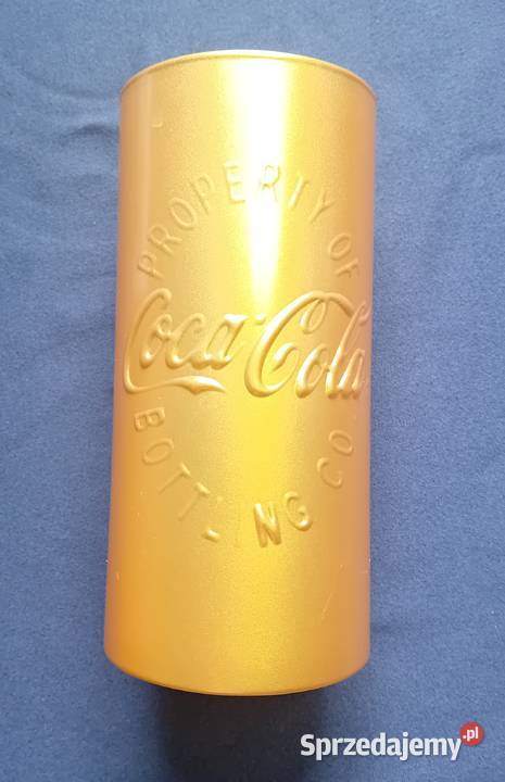 Złota kolekcjonerska szklanka Coca Cola Property