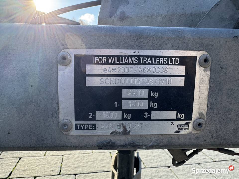 Przyczepa Ifor Williams 2015 pod minikoparkę 2170kg Kielce