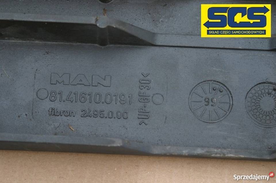 MAN F2000 NAKŁADKA ZDERZAKA KLAPKA STOPIEŃ CAŁA Bieleń