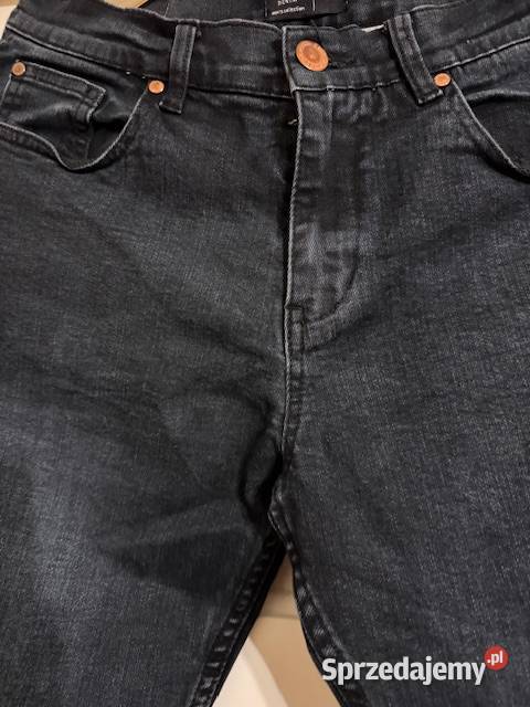 Jeansy męskie 3232 Carry czarne z przetarciami Częstochowa