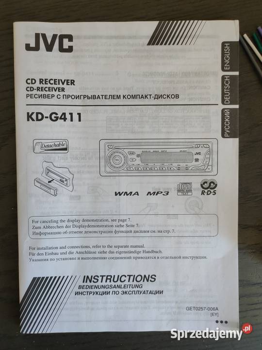Wiązka przewodów JVC KDG411 oryginalna śląskie Bielsko-Biała