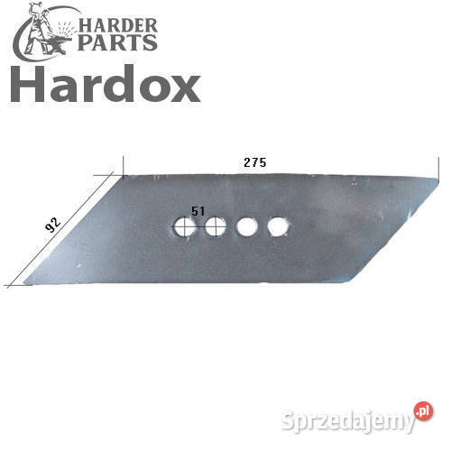 Dłuto 100hektarów HARDOX 50612P części do pługa Suwałki