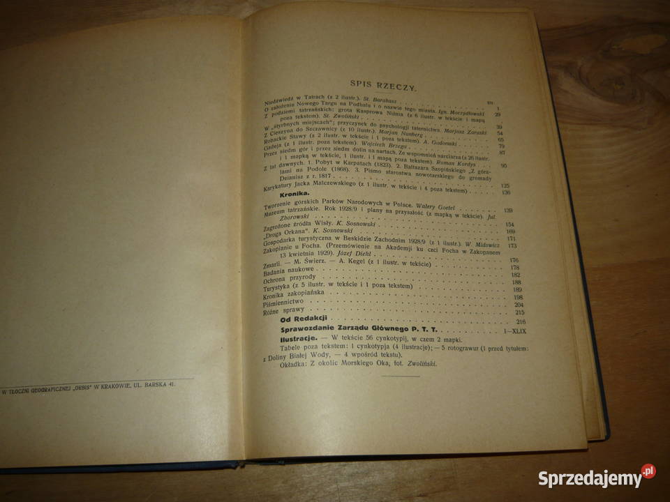 Wierchy siódmy 1929 Nowy Sącz sprzedam