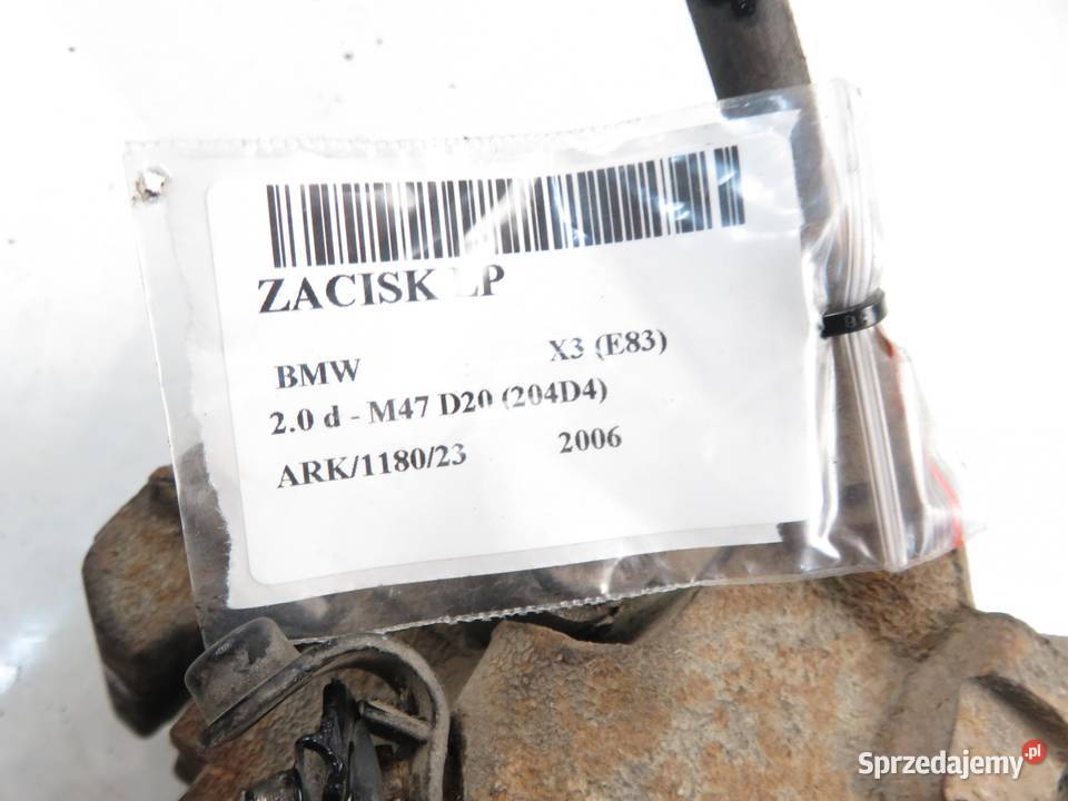 ZACISK LEWY PRZÓD BMW X3 E83 20 d osobowe Zaciski i jarzma